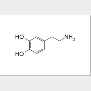 Dopamine Molecule Posters and Art